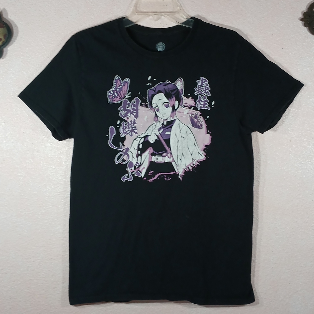 Demon Slayer Shinobu Kocho Graphic Short Sleeve T-Shirt Size M    Anime